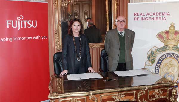 Ángeles Delgado y Elías Fereres Castiel tras la firma del convenio